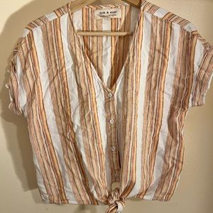 cloth & stone striped shirt